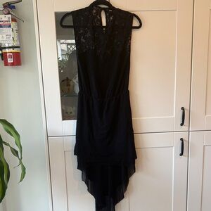 ASOS Black Lace High-Low Cocktail Dress